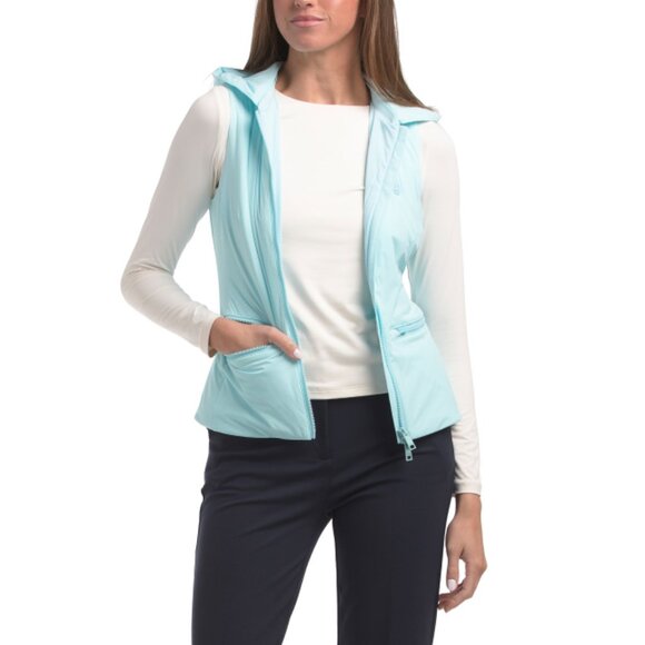 G/FORE powder Whit Hooded Stretch Vest - Picture 1 of 2